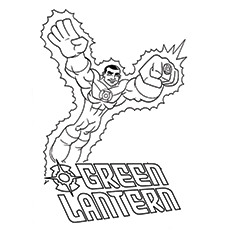 230x230 Top Green Lantern Coloring Pages For Toddlers
