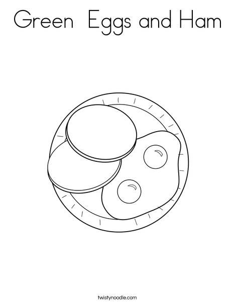 468x605 Green Eggs And Ham Coloring Page