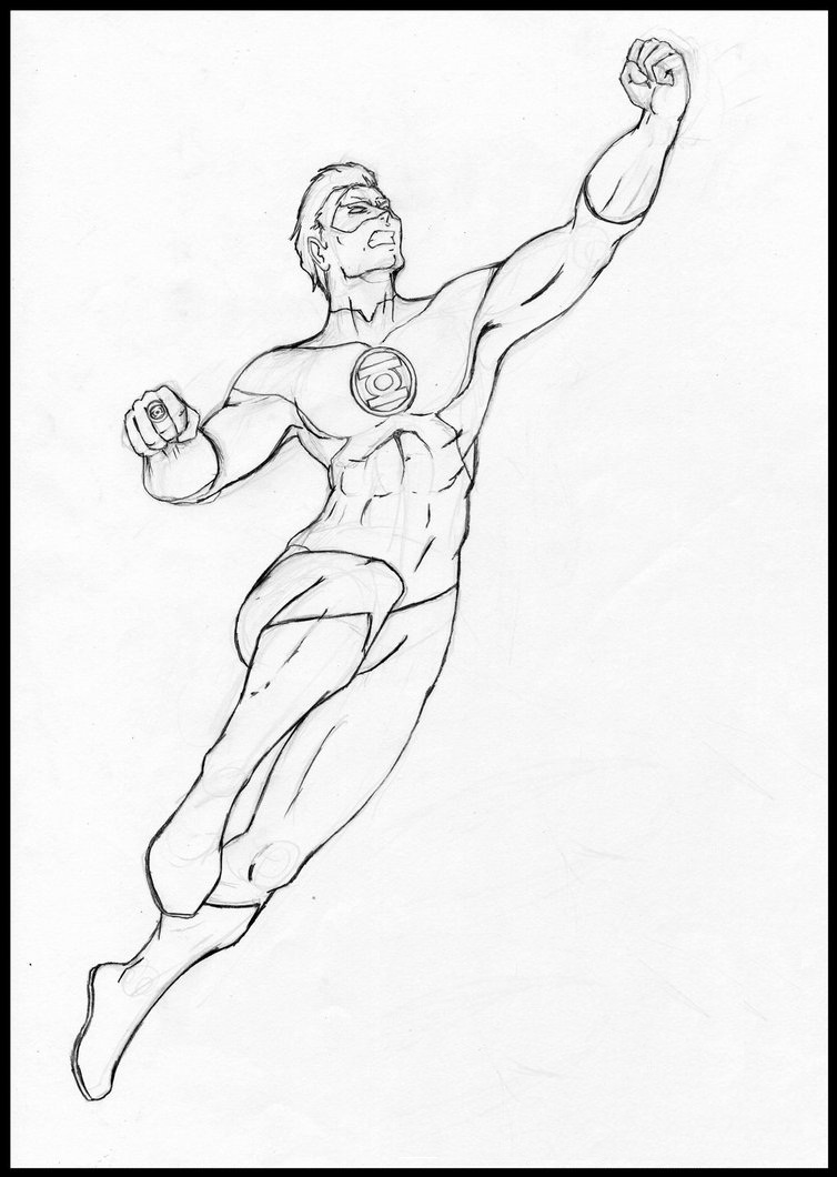 754x1060 Free Printable Green Lantern Coloring Pages For Kids