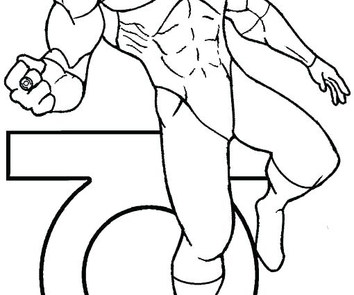 510x425 Green Lantern Coloring Page