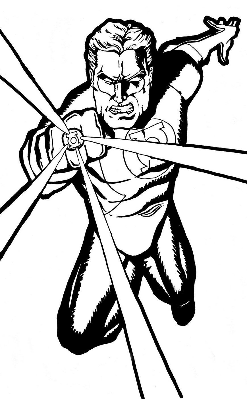 869x1400 Green Lantern Coloring Page Printable Superhero Coloring
