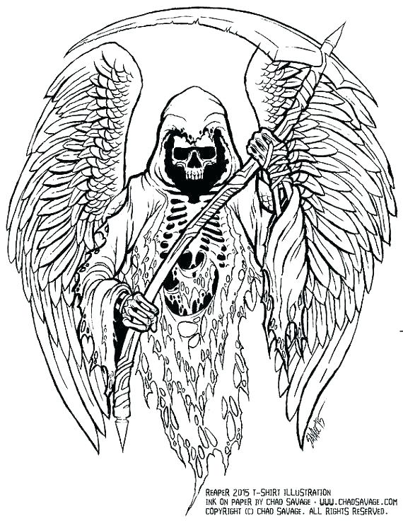 Reaper Adult Coloring Pages Coloring Pages