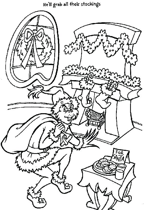570x820 Grinch Christmas Coloring Pages