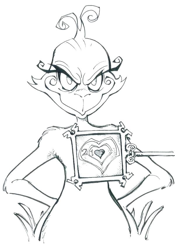 600x844 Grinch Coloring Pages For Kids Coloring Pages Of The Coloring