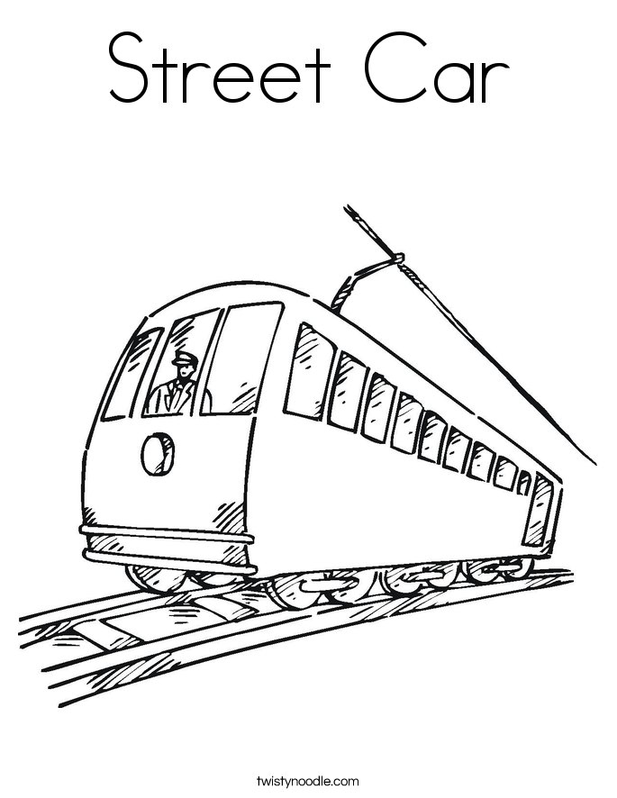 685x886 Street Car Coloring Page