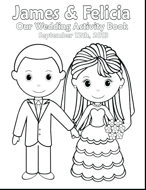 618x800 Dress Coloring Page Bride And Groom Coloring Page Free Printable