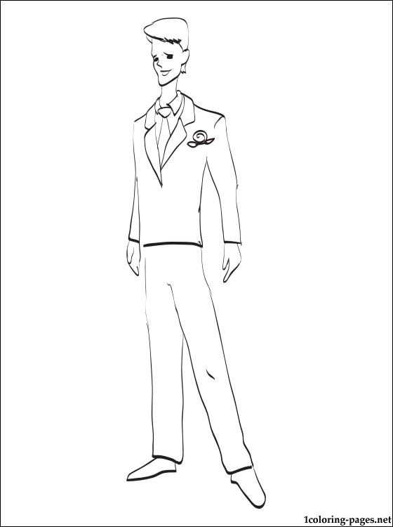 560x750 Groom Coloring Page Coloring Pages