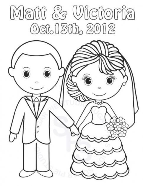 484x627 Printable Bride And Groom Coloring Pages