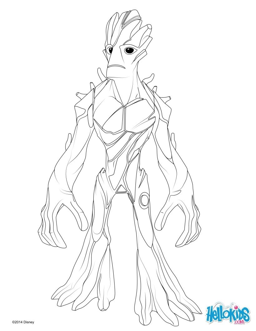 820x1060 Guardians The Galaxy Groot Coloring Pages Best Guardians