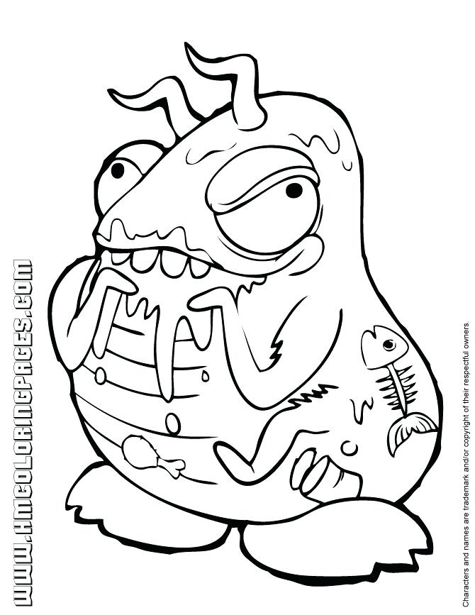 670x867 Unique Grossery Gang Coloring Pages For Trash Pack Coloring Page