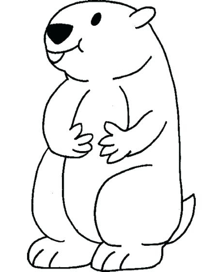 450x560 Groundhog Coloring Page Groundhog Coloring Pages As Well As