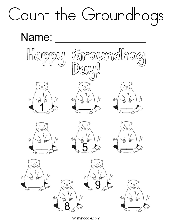 685x886 Groundhog Day Coloring Pages