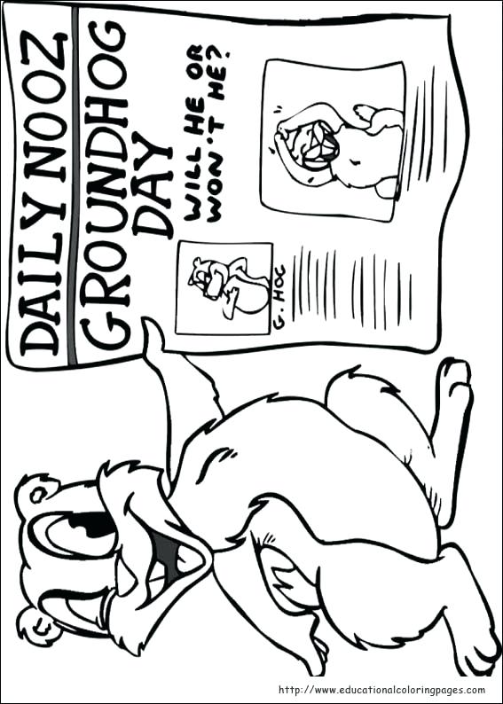 567x794 Groundhog Coloring Pages Groundhog Day Coloring Pages Educational
