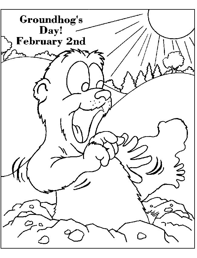 650x850 Mejores De Groundhog Day Coloring Page En