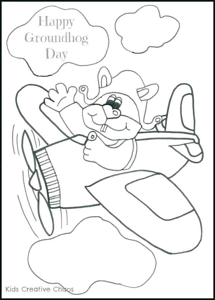736x1025 Groundhog Coloring Pages