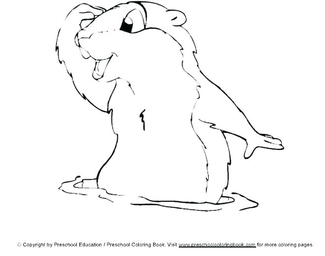 660x521 Groundhog Day Coloring Page Groundhog Coloring Page Preschool