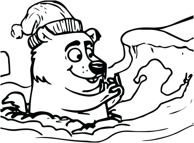 827x609 Groundhog Coloring Pages Happy Groundhog Day Groundhog Day