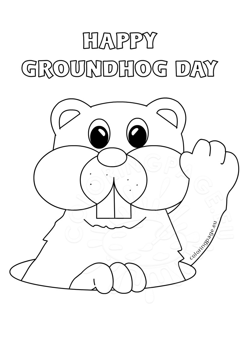 826x1122 Unsurpassed Groundhog Day Coloring Pages Free