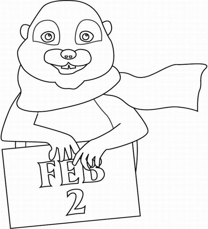 709x779 Groundhog Day Coloring Pages Kids Many Interesting Cliparts