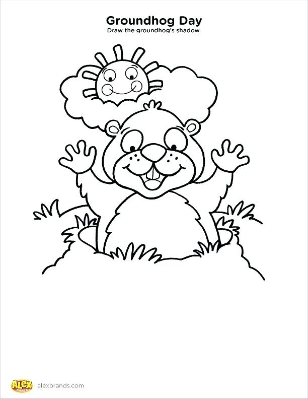 612x792 Groundhog Day Printable Coloring Pages Groundhog Coloring Sheets