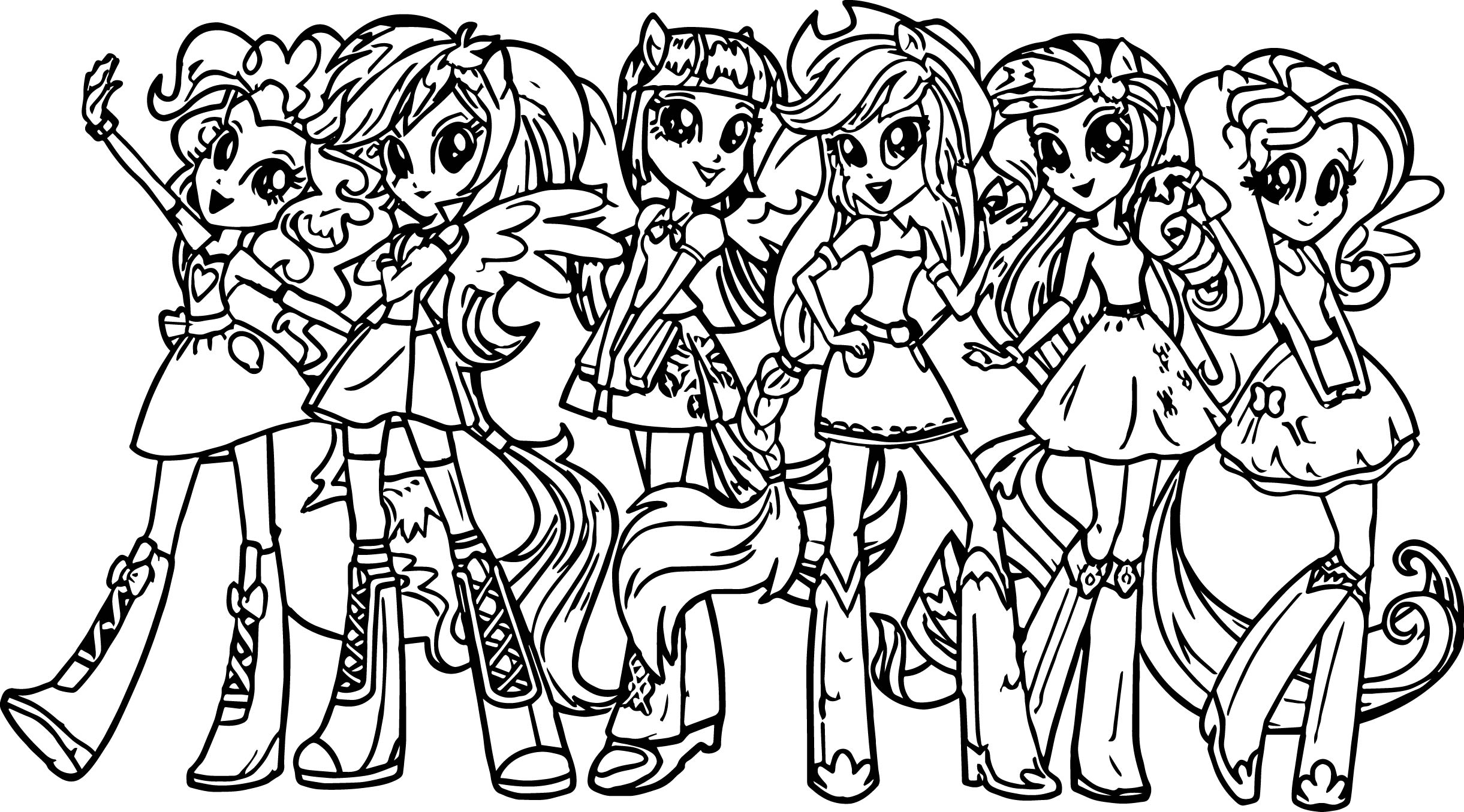 2442x1355 Kids Under My Little Pony Coloring Pages To Print