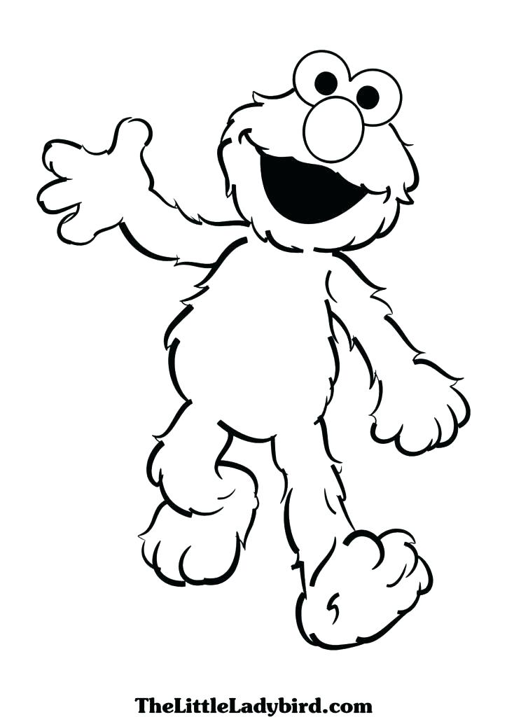 724x1024 Grover Coloring Page Thinking About Bulb Light In Sesame Street