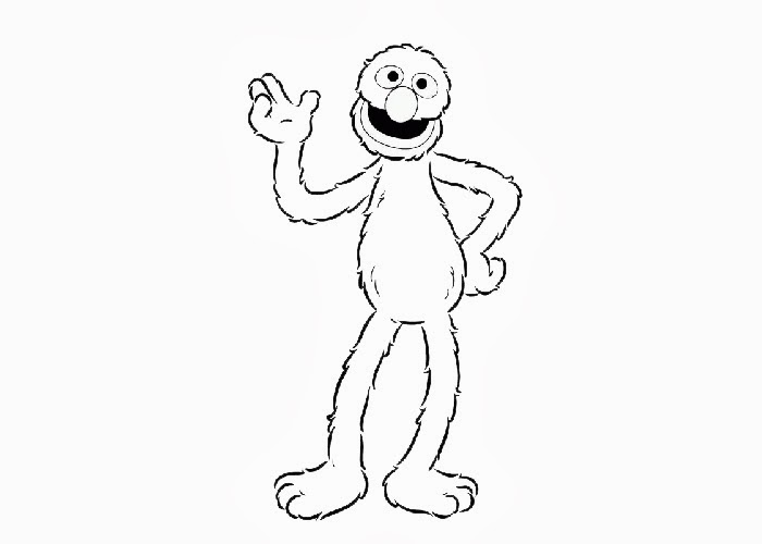 700x500 Sesame Street Grover Coloring Pages Free Coloring Pages