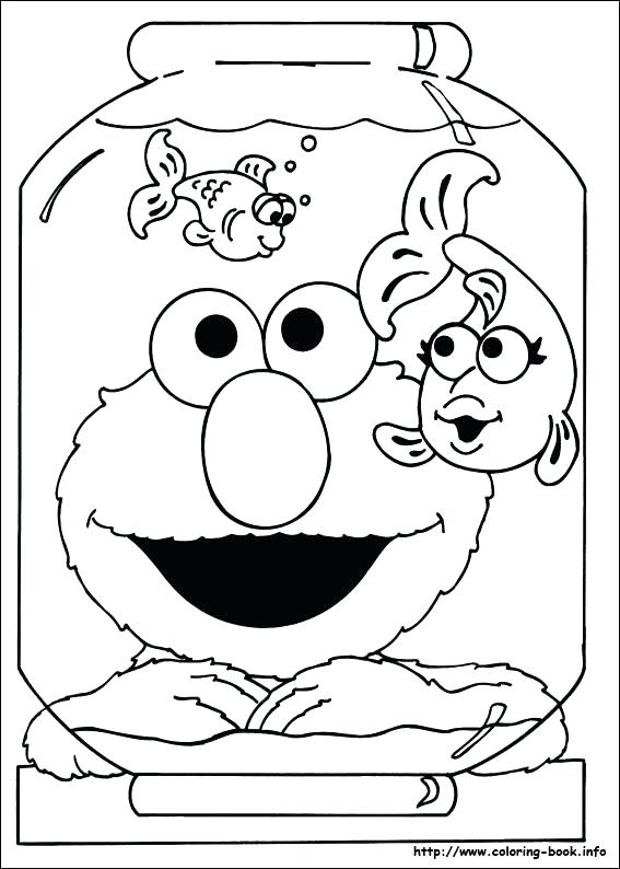 567x794 Grover Coloring Page