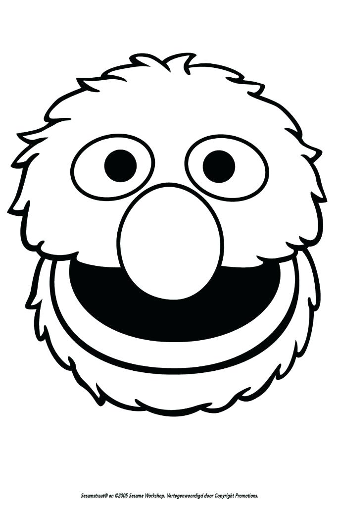 683x1024 Grover Coloring Page