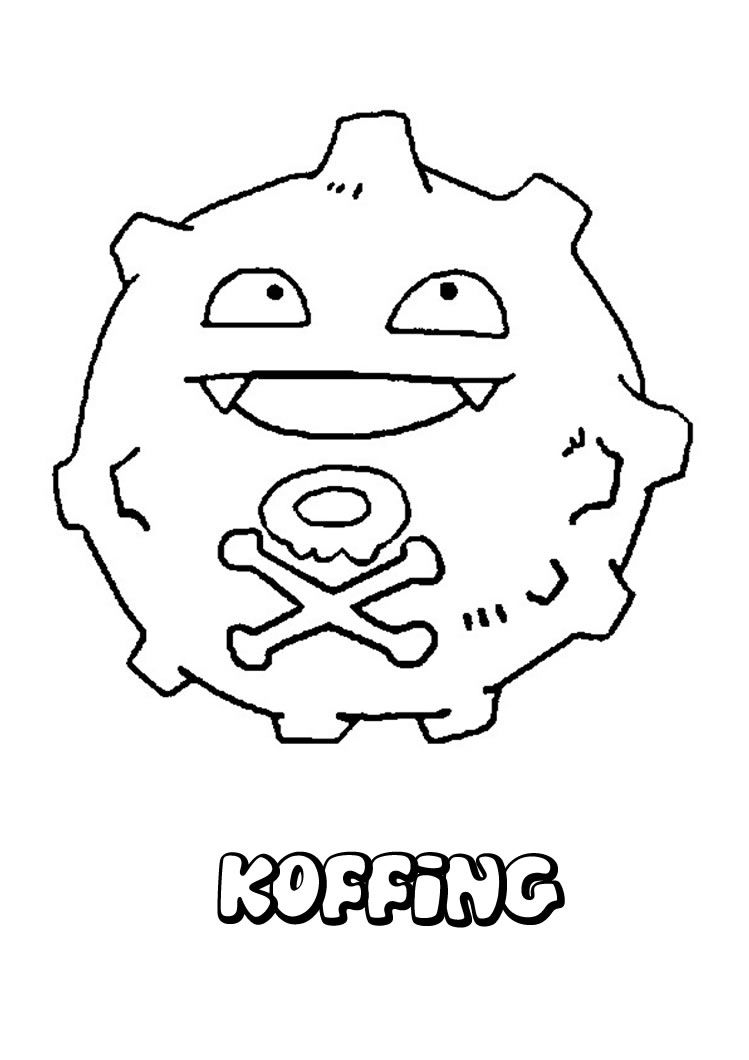 749x1060 Koffing Pokemon Coloring Page Pokemon Clipart