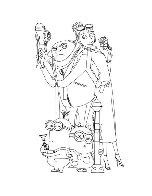 596x771 Kids N Coloring Pages Of Despicable Me