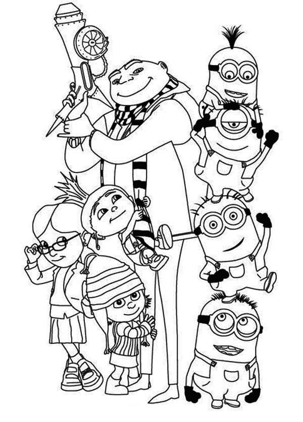 600x837 Free Coloring Sheets Of Minions