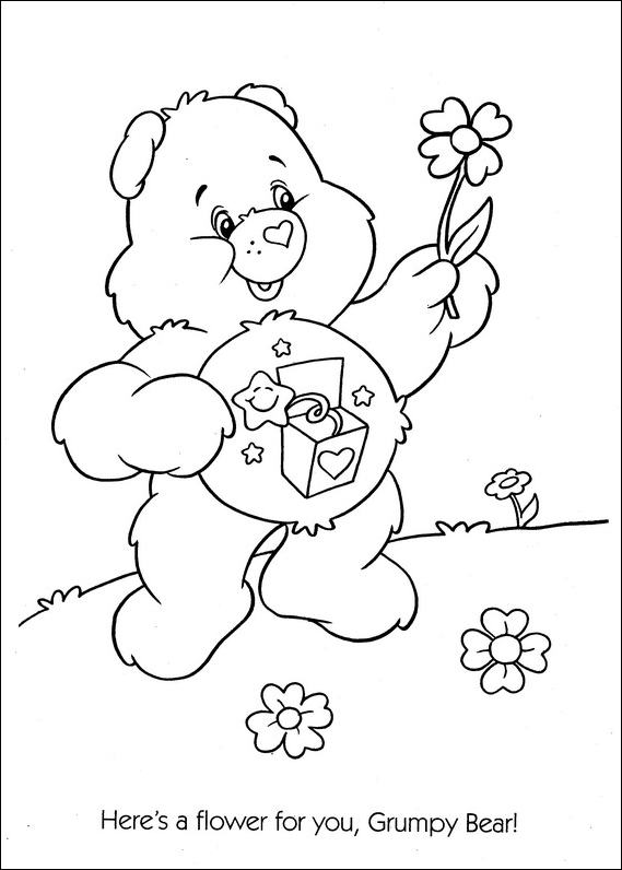 569x796 Care Bears Coloring Page