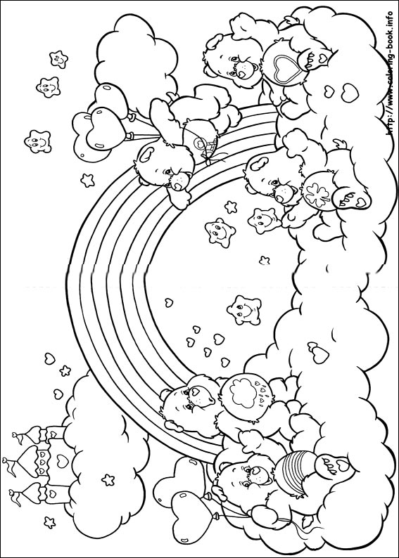 567x794 Care Bears Coloring Pages