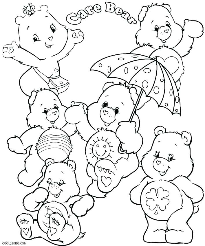 708x850 Bear Coloring Pages Trend Care Bear Coloring Pages Print Printable