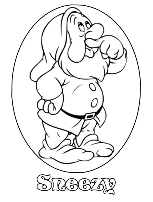 600x794 Seven Dwarfs Coloring Pages Snow White And The Seven Dwarfs