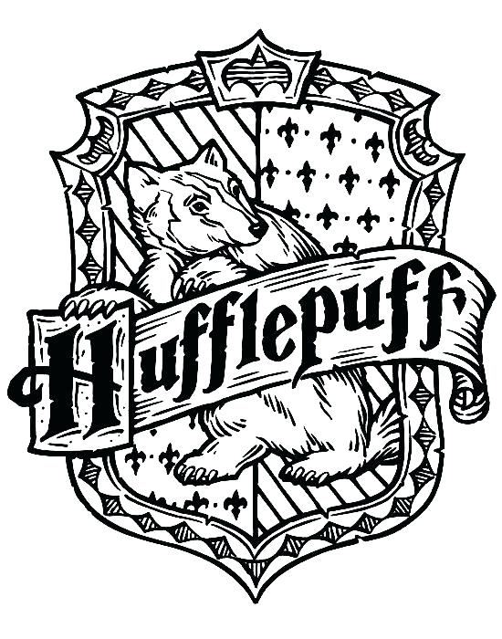 550x700 Gryffindor Crest Coloring Page