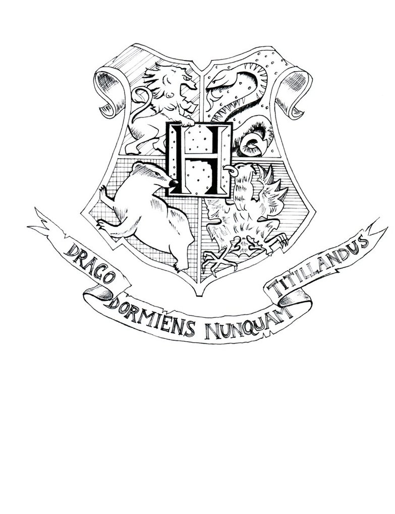 783x1020 Emerging Gryffindor Coloring Pages Harry Potter Hogwarts Crest