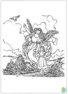 236x327 Guardian Angel Coloring Page Angels Guardian