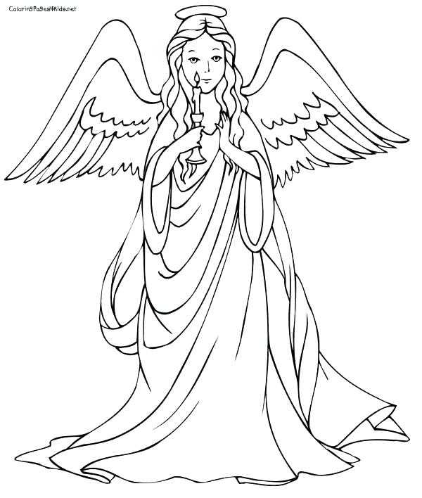 600x708 Guardian Angel Coloring Pages Angels Coloring Pages Plus Angel