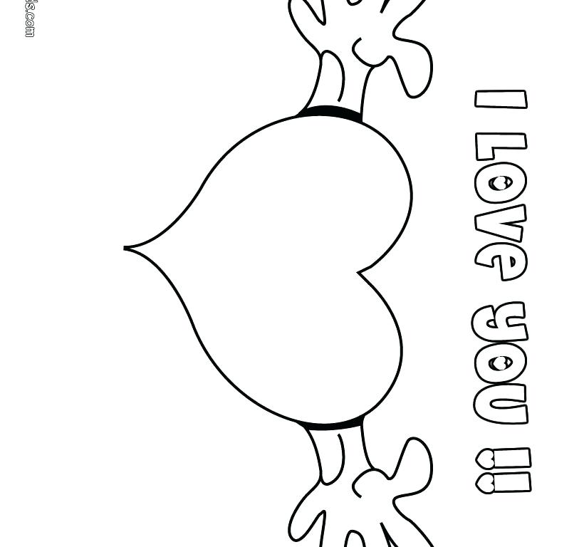 820x768 I Love You Coloring Pages Coloring Pages For I You Love Free That