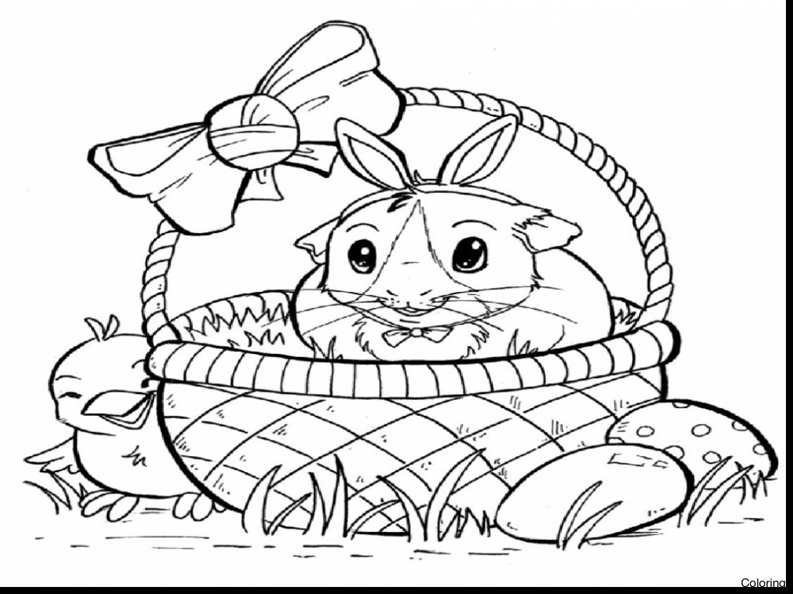 1126x844 Guinea Pig Coloring Pages Luxury With Additional For Kids