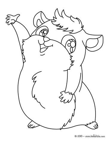 364x470 Kawaii Guinea Pig Coloring Page Patsplace Sewing