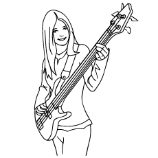 230x230 Top Free Printable Guitar Coloring Pages Online