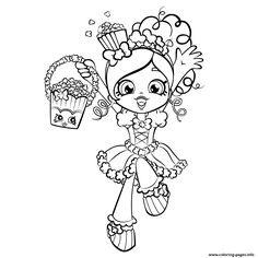 236x236 Print Bubbleisha Shopkins Shoppies With Bubble Gum Coloring Pages