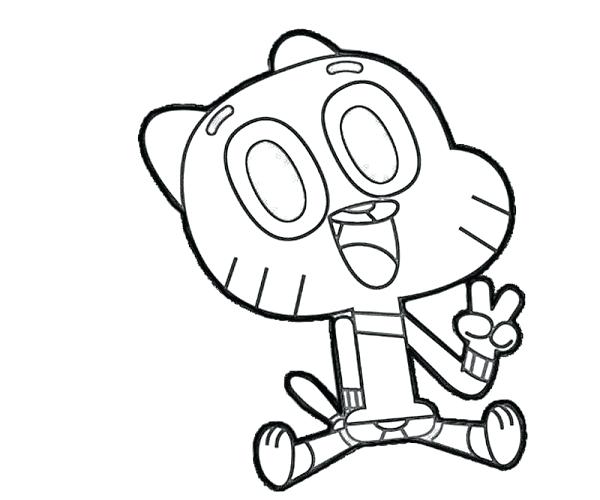 The best free Gumball coloring page images. Download from 220 free ...