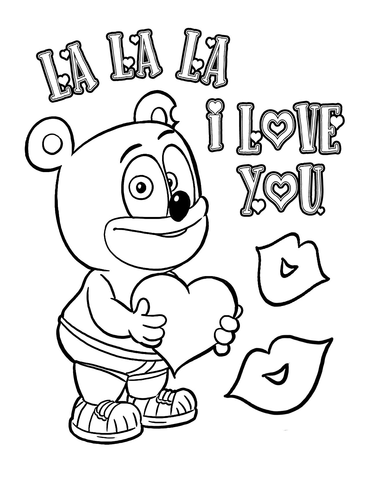 1275x1650 Remarkable Gummy Bear Coloring Pages Teddy Fantastic Christmas