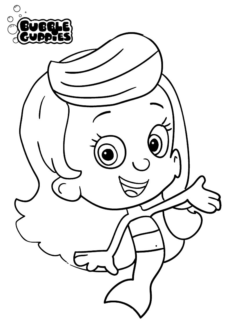 800x1120 Download Free Bubble Guppies Coloring Pages At Bubble Guppies