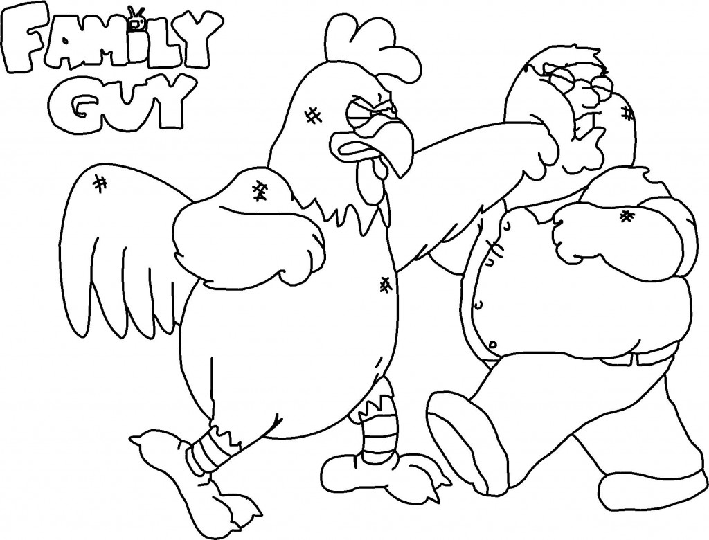 1024x780 Family Guy Cartoons Printable Coloring Pages