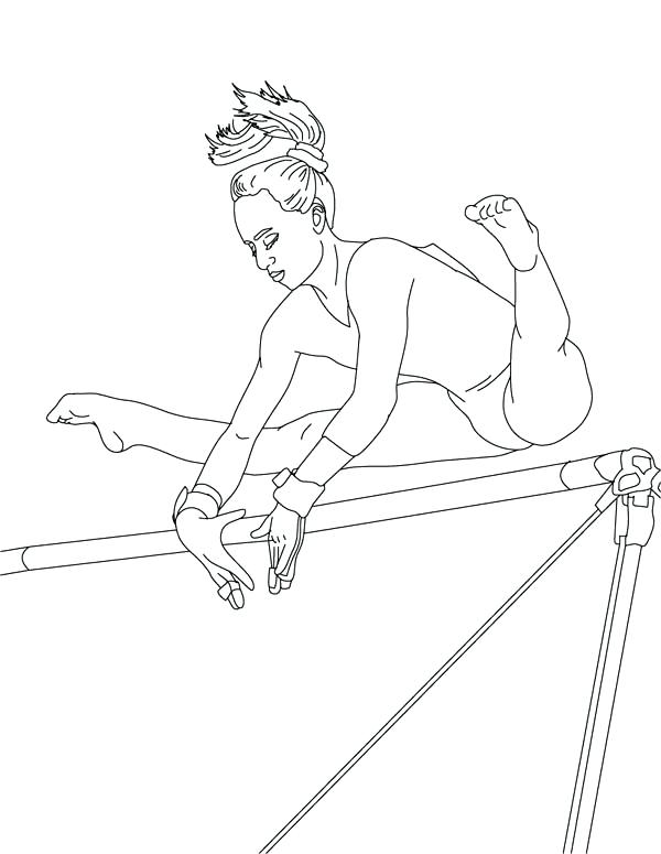 600x775 Gymnastics Coloring Page Perfect Gymnastics Coloring Pages